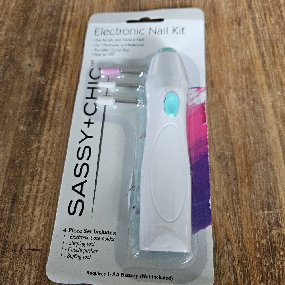 White and Blue Nail Tool Set for Precision Manicures